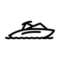 boat sea transport line icon vector illustration