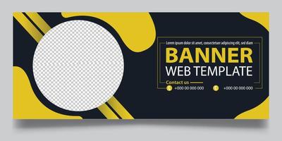 Web banner and poster vector