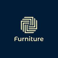 interior and furniture logo. template design. vector icon illustration