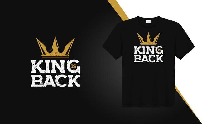 King back t-shirt design with vintage crown illustration  for tshirt printing, clothing fashion, Poster, Wall art. Tiger pattern vector illustration art for tshirt.