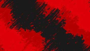 Abstract Bright Red Scratch Grunge Texture In Black Background vector