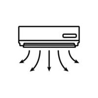 Illustration Vector Graphic of Air Conditioner icon template