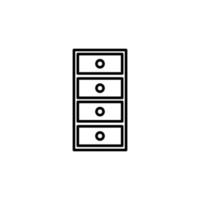 Illustration Vector Graphic of Cabinet icon