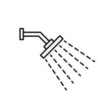 ilustración vectorial gráfico del icono de la ducha