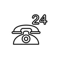 Illustration Vector graphic of telephone icon