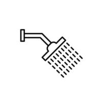 ilustración vectorial gráfico del icono de la ducha vector
