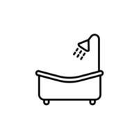 Illustration Vector graphic of bath tub icon