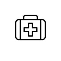 Illustration Vector graphic of first aid medical box