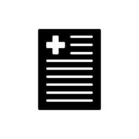 Illustration Vector graphic of medical report icon