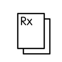 Illustration Vector graphic of Rx icon