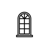 ilustración vectorial gráfico del icono de la ventana vector