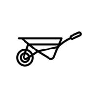 Illustration Vector Graphic of Wheelbarrow icon