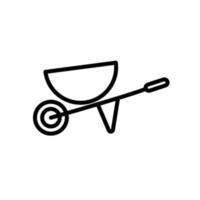 Illustration Vector Graphic of Wheelbarrow icon