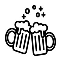 ilustración vectorial gráfico del icono de la cerveza vector