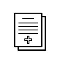 Illustration Vector graphic of medical report icon