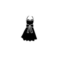 ilustración vectorial gráfico del icono del vestido vector