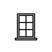 ilustración vectorial gráfico del icono de la ventana vector