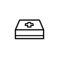 Illustration Vector graphic of first aid medical box