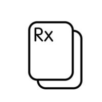 Illustration Vector graphic of Rx icon