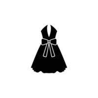 ilustración vectorial gráfico del icono del vestido vector