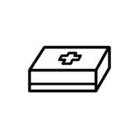 Illustration Vector graphic of first aid medical box