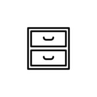 Illustration Vector Graphic of Cabinet icon