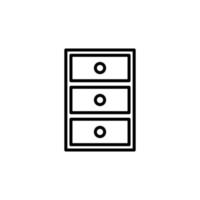 Illustration Vector Graphic of Cabinet icon