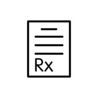 ilustración vectorial gráfico del icono rx vector