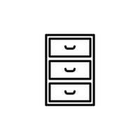 Illustration Vector Graphic of Cabinet icon