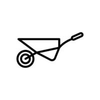Illustration Vector Graphic of Wheelbarrow icon