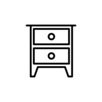 Illustration Vector Graphic of Cabinet icon