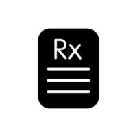 Rx symbol prescription icon black color illustration flat style simple  image 5199435 Vector Art at Vecteezy