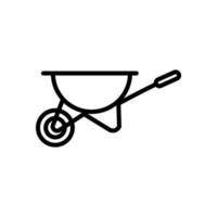 Illustration Vector Graphic of Wheelbarrow icon