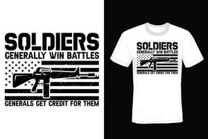 Army T shirt design, vintage, typography vector