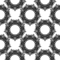 Black and white seamless pattern with luxury, vintage, decorative ornaments. Good for murals, textiles, postcards and prints. Vector illustration.