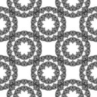 Black and white seamless pattern with luxury, vintage, decorative ornaments. Good for murals, textiles, and printing. Vector illustration.