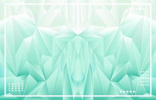 Mint Green Low Poly Background vector