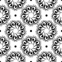 Oriental seamless vector background. Wallpaper in a baroque style pattern. Graphic ornament for wallpaper, fabric, packaging, wrapping. Oriental floral ornament.