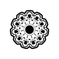 ornamento redondo de los celtas. bueno para logotipos, impresiones y postales. aislado sobre fondo blanco. ilustración vectorial vector