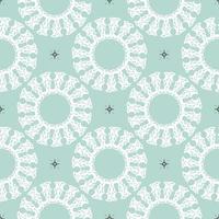Oriental seamless vector background. Wallpaper in a baroque style pattern. Baby blue floral element. Graphic ornament for wallpaper, packaging, wrapping. Oriental floral ornament