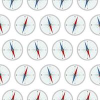 A pattern of compass points on a white background vector