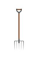 Garden pitchfork icon, realistic style. Illustration of Garden tools. Sketch style. vector