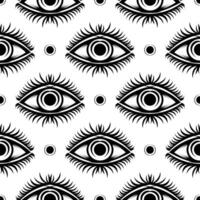 All seeing eye vector seamless pattern. Good for covers, fabrics, postcards and printing. Vector illustration.