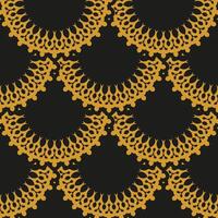 Oriental abstract seamless vector background. Wallpaper in a vintage style template. Indian floral element.