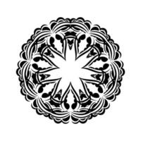 Decorative ornaments in the shape of a flower. Mandala Good for tattoos, prints and postcards. Vector illustration