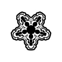Celtics round ornament. Good for menus, tattoos, prints and postcards. Isolated on white background. Vector illustration