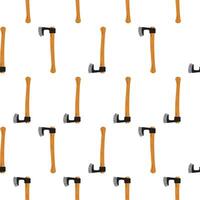 A pattern with a hammer and a hammer head vector