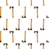 Seamless pattern with axes. Vector illustration