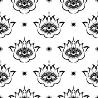 All seeing eye vector seamless pattern. Good for clothing, textiles, backgrounds and prints. Vector illustration.