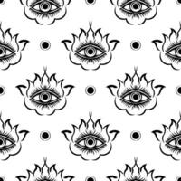 All seeing eye vector seamless pattern. Good for clothing, textiles, backgrounds and prints. Vector illustration.